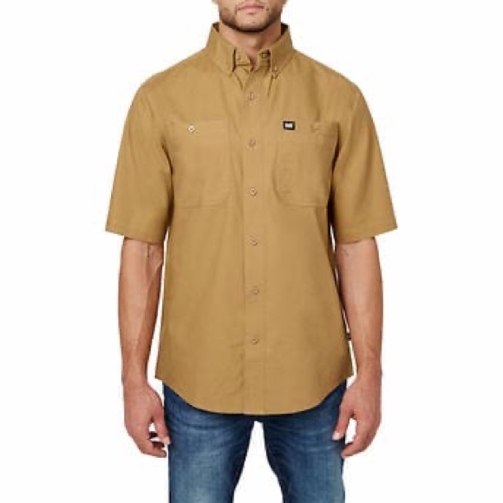 CAT Men's khaki Shirt size L/G NWT